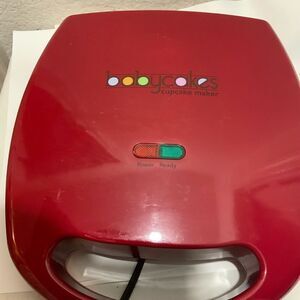 The Original Babycakes Cupcake Maker CC-96RD Non Stick Coating Red